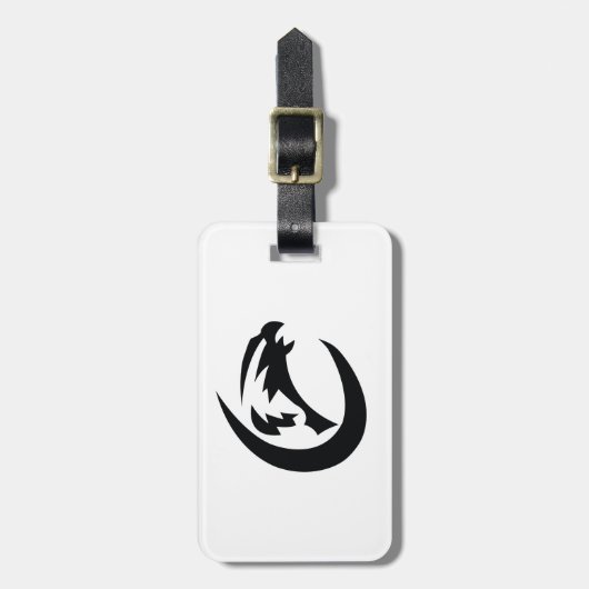 Der Eagle-Gepäckanhänger mit Lederband Gepäckanhänger (Vorderseite vertikal)