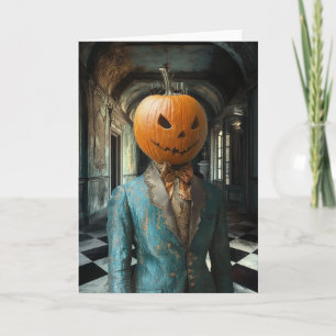 Der Earl Pumpkinhead   Grußkarte für surreal Art Karte