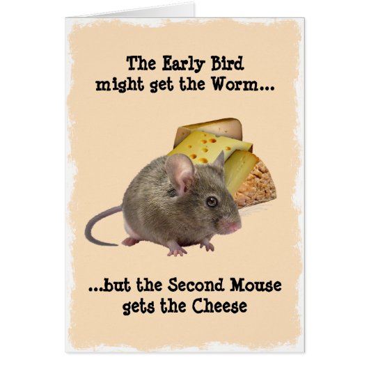 Der Early Bird erhält den Wurm... (Vorne)