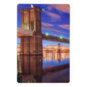 Der East River, Brooklyn-Brücke, Manhattan Mini Klemmbrett (Rückseite)