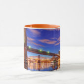 Der East River, Brooklyn-Brücke, Manhattan Tasse (Zentrum)