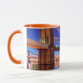 Der East River, Brooklyn-Brücke, Manhattan Tasse (Links)
