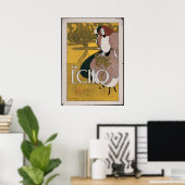 Der Echo von Will H. Bradley Poster (Heimbüro)