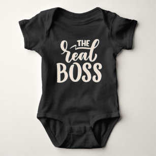 Der echte Boss (der Boss) passt Mama & Me Baby Strampler
