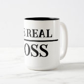 Der echte Boss Zweifarbige Tasse (VorderseiteRechts)