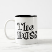 Der echte Boss Zweifarbige Tasse (Links)