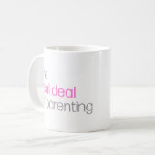 Der echte Deal der Tasse der Eltern (Vorderseite Links)