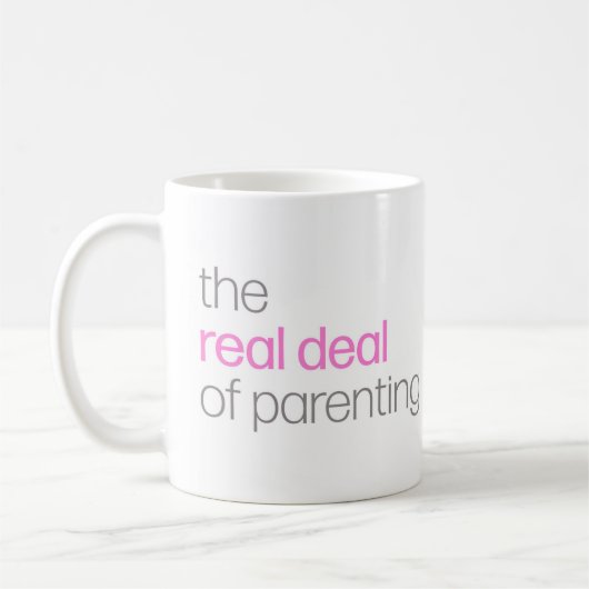 Der echte Deal der Tasse der Eltern (Links)