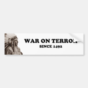 Der echte Krieg auf Terror Autoaufkleber