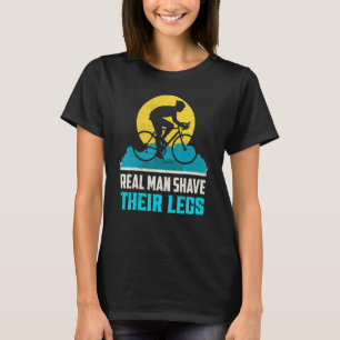 Der echte Mensch hat seine Beine mit dem Fahrrad T-Shirt