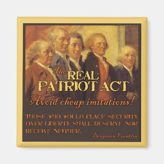 Der echte Patriot Act, die Gründungsväter Magnet (Vorne)