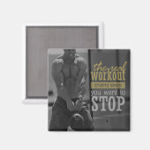 Der echte Workout-Ermutigungsmagnet Magnet (Vorderseite/Rückseite)