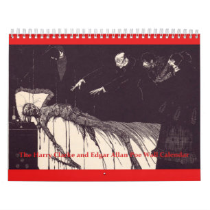 Der Edgar Allan Poe und Wandkalender Harrys Clarke