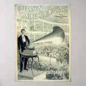 Der Edison-Konzertphonographen. Poster (Vorne)