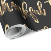 Der edle Schwarz-Gold-Erntedank Geschenkpapier (Rolleneckpunkt)