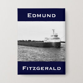 Der Edmund Fitzgerald am St. Clair River Button