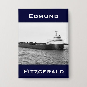 Der Edmund Fitzgerald am St. Clair River Button