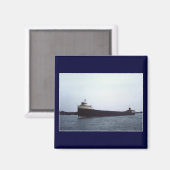 Der Edmund Fitzgerald am St. Clair River Magnet (Vorderseite/Rückseite)