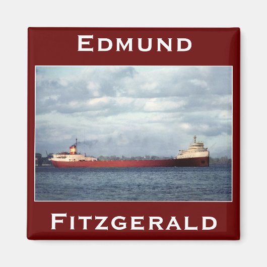 Der Edmund Fitzgerald am St. Clair River Magnet (Vorne)