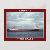 Der Edmund Fitzgerald am St. Clair River Postkarte (Vorderseite)
