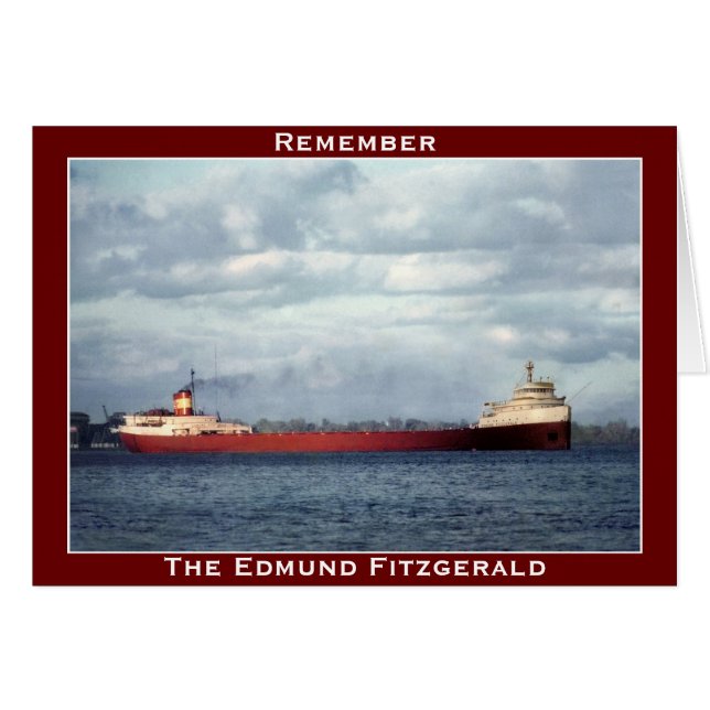 Der Edmund Fitzgerald auf dem Fluss St. Clair (Vorderseite (Horizontal))