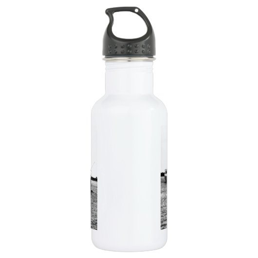 Der Edmund Fitzgerald auf dem Fluss St. Clair Edelstahlflasche (Rückseite)