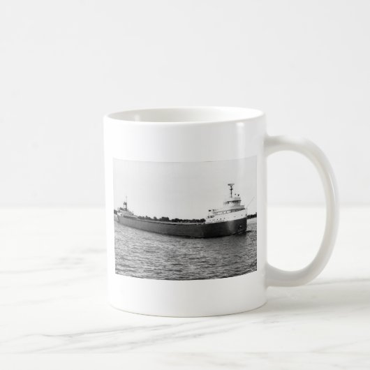 Der Edmund Fitzgerald auf dem Fluss St. Clair Kaffeetasse (Rechts)