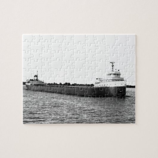 Der Edmund Fitzgerald auf dem Fluss St. Clair Puzzle (Horizontal)