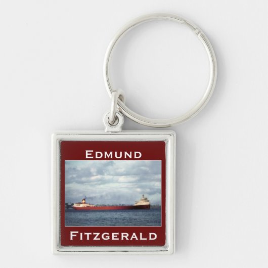 Der Edmund Fitzgerald auf dem Fluss St. Clair Schlüsselanhänger (Vorne)