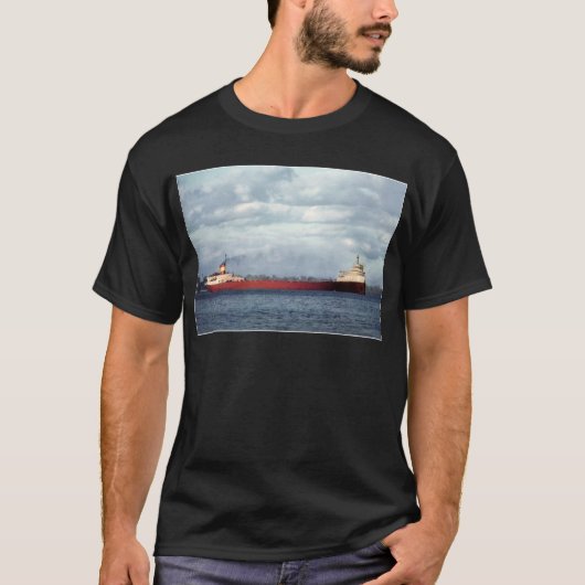 Der Edmund Fitzgerald auf dem Fluss St. Clair T-Shirt (Vorderseite)