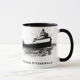 Der Edmund Fitzgerald auf dem Fluss St. Clair Tasse