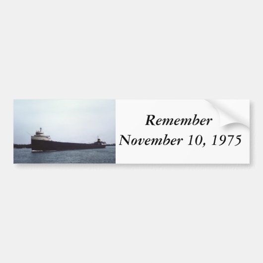 Der Edmund Fitzgerald Autoaufkleber (Vorne)