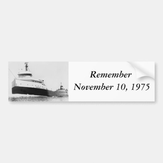 Der Edmund Fitzgerald Autoaufkleber (Vorne)