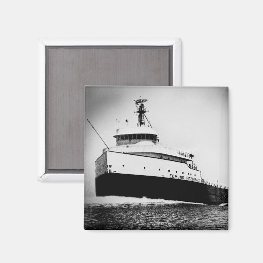 Der Edmund Fitzgerald Magnet (Vorderseite/Rückseite)