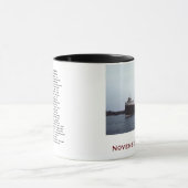 Der Edmund Fitzgerald mit Crew-Namen Tasse (Zentrum)