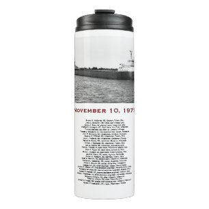 Der Edmund Fitzgerald mit Crew-Namen Tasse