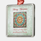 Der Effekt des grünen Glitzer aus Hartglas Ornament Aus Metall (Links)