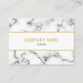 Der Effekt von weißem und goldfarbenem Marmor Visitenkarte (Vorderseite)