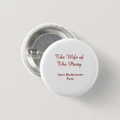 Der Ehefrau des Party-Junggesellinnenabschieds Nam Button (Vorne & Hinten)