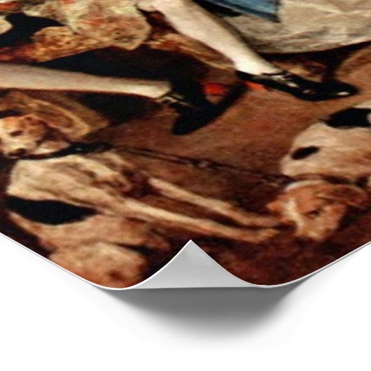 Der Ehevertrag von William Hogarth Poster (Ecke)