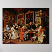 Der Ehevertrag von William Hogarth Poster (Vorne)