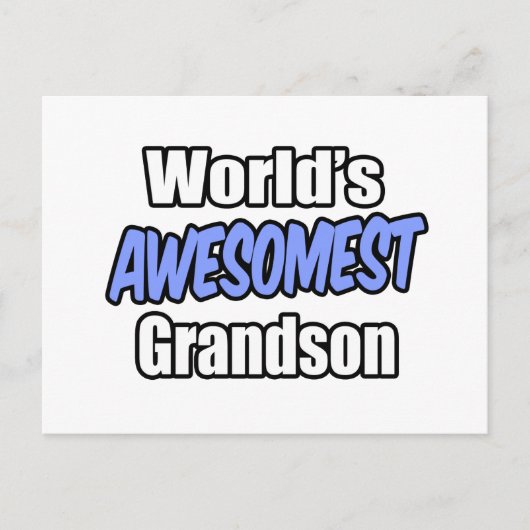 Der ehrfürchtigste Grandson der Welt Postkarte (Vorderseite)