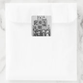 Der ehrliche Dr. Shaw predigt Quadratischer Aufkleber (Tasche)