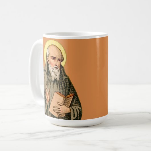 Der Ehrwürdige Bienenprediger (P 008; Gebet) Kaffeetasse (Vorderseite Links)