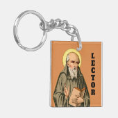 Der Ehrwürdige Bienenprediger (P 008; Gebet) Schlüsselanhänger (Vorderseite links)