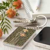 Der Ehrwürdige Bienenprediger (P 008; Gebet) Schlüsselanhänger (Vorderseite rechts)