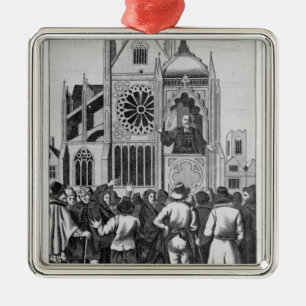 Der ehrwürdige Dr. Shaw Preaching Silbernes Ornament
