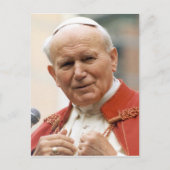 Der ehrwürdige Papst Johannes Paul II. Postkarte (Vorderseite)
