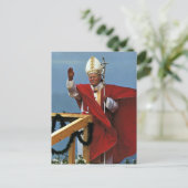 Der ehrwürdige Papst Johannes Paul II. Postkarte (Stehend Vorderseite)