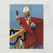Der ehrwürdige Papst Johannes Paul II. Postkarte (Vorderseite)